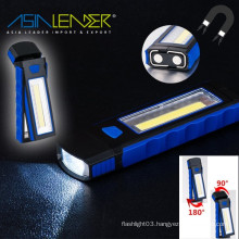 for Car, Warehouse, Powered By 4*AAA Battery LED+3W COB Inspection Lamp